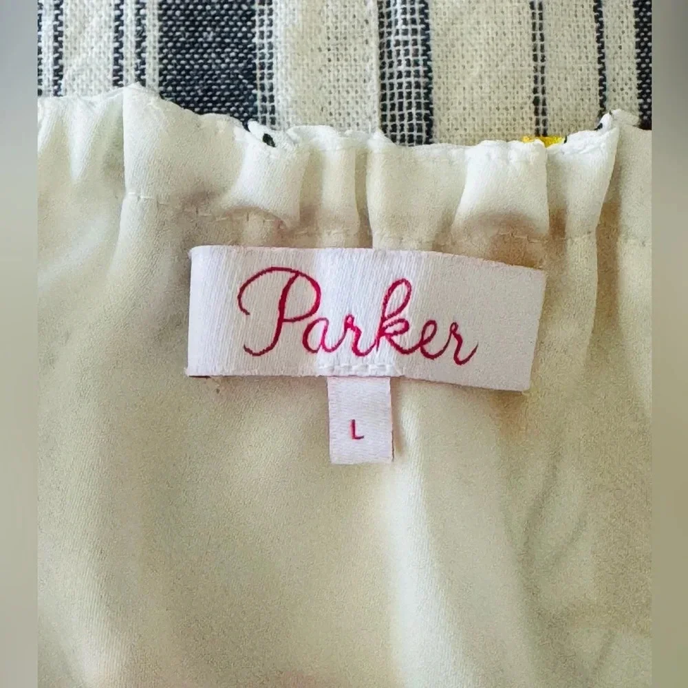 PARKER Women’s Smocked Halter Dress in Floral Sangria Print Size Large NWOT - Picture 4 of 6